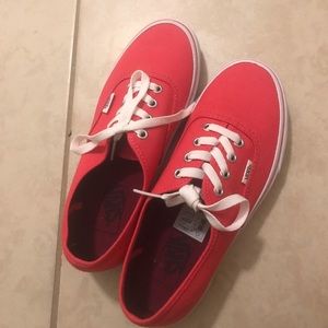Red vans NEVER WORN
